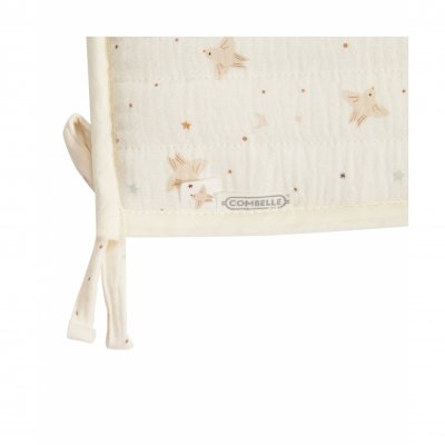 Tour de lit matelassé hirondelle ecru