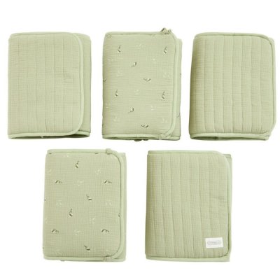 Protège barreaux de lit modulable bucolique vert