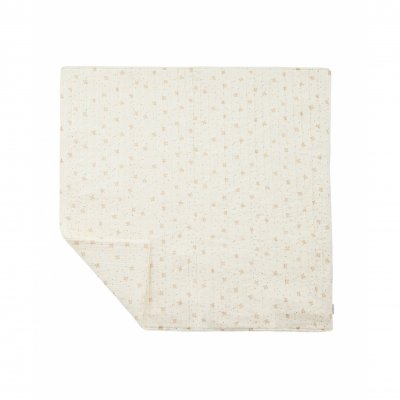 Couverture matelassée 100 x 100 cm hirondelle ecru