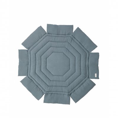 Tapis de parc octogonal gris ardoise