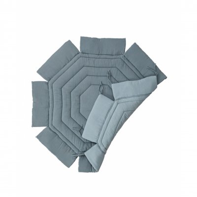 Tapis de parc octogonal gris ardoise