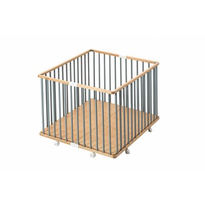 Parc bébé pliable gaby hybride bleu gris