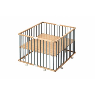 Parc bébé pliable gaby hybride bleu gris