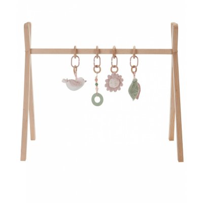 Arche de jeux en bois avec son set d'activités rose