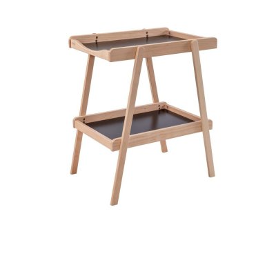 Table à langer avec 2 plateaux léna hybride noir