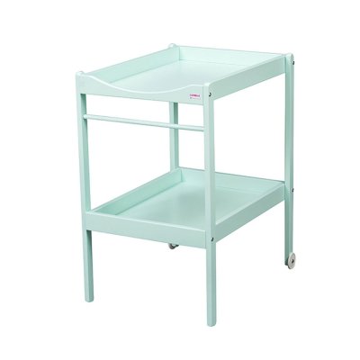Table à langer alice 2 plateaux laque vert mint