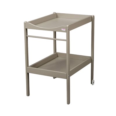 Table à langer alice 2 plateaux laque gris clair