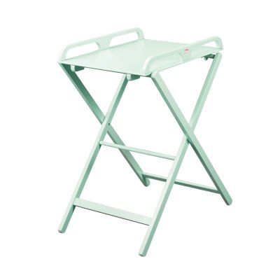 Table à langer jade pliante laque vert mint