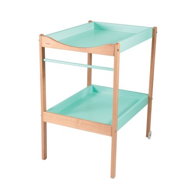 Table à langer alice 2 plateaux hybride vert mint