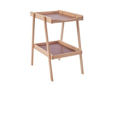 Table à langer avec 2 plateaux léna hybride vieux rose