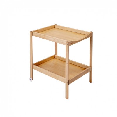 Table à langer avec 2 plateaux margot vernis naturel