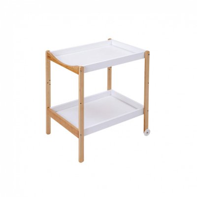 Table à langer avec 2 plateaux margot hybride blanc