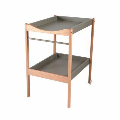 Table à langer avec 2 plateaux margot hybride gris