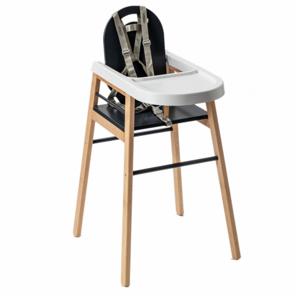 Chaise haute bois lili anthracite Combelle