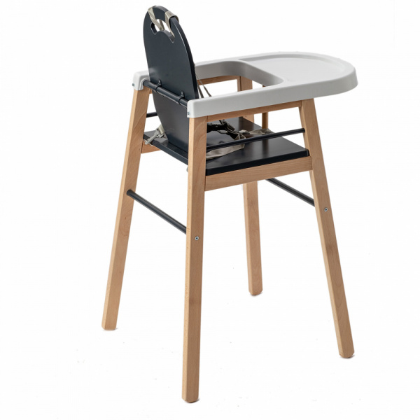Chaise haute bois lili anthracite Combelle