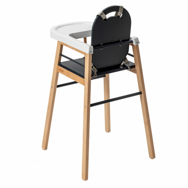 Chaise haute bois lili anthracite Combelle