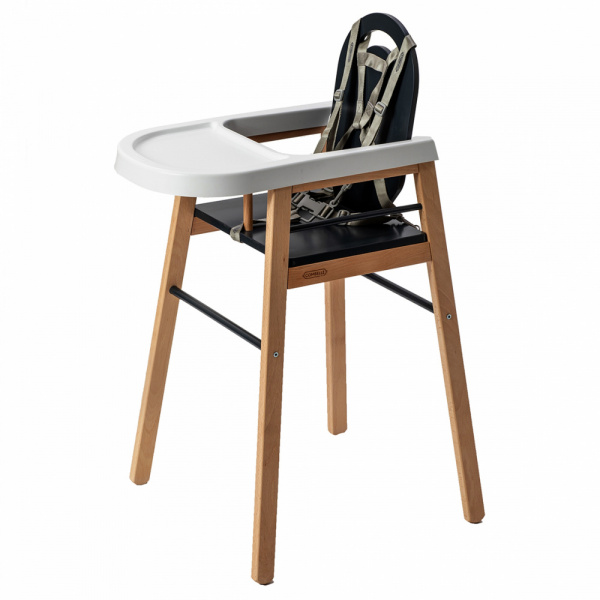 Chaise haute bois lili anthracite Combelle