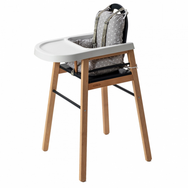 Chaise haute bois lili anthracite Combelle