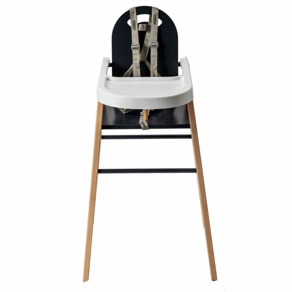 Chaise haute bois lili anthracite Combelle