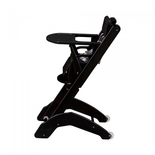 Chaise haute bébé évolutive manon laqué noir Combelle