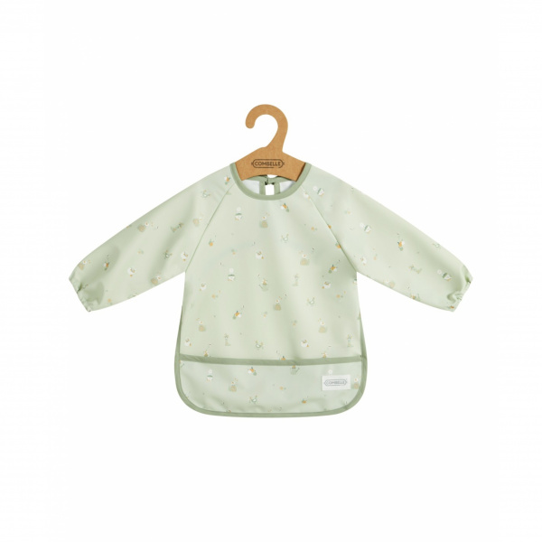 Bavoir tablier à manches vert Combelle