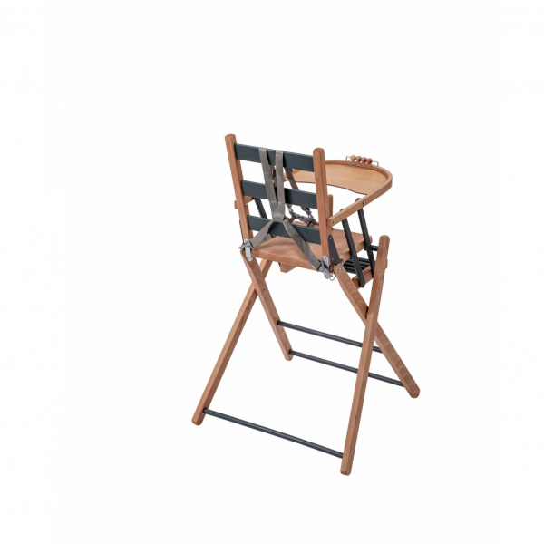 Chaise haute bébé sarah extra-pliante vernis naturel Combelle