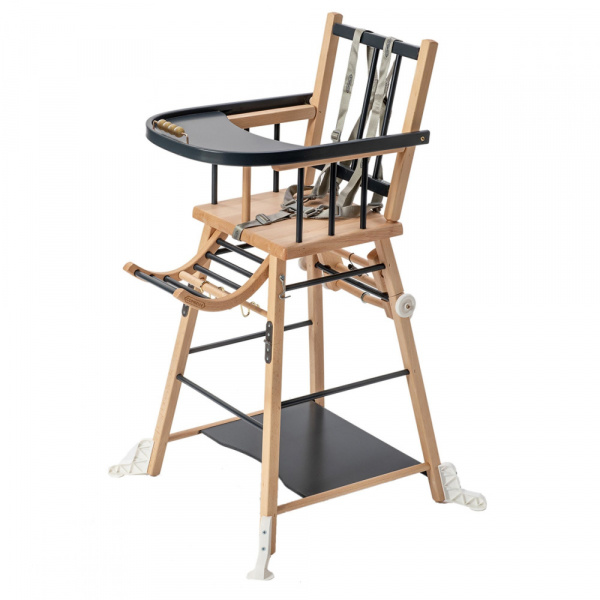 Chaise haute évolutive marcel anthracite Combelle