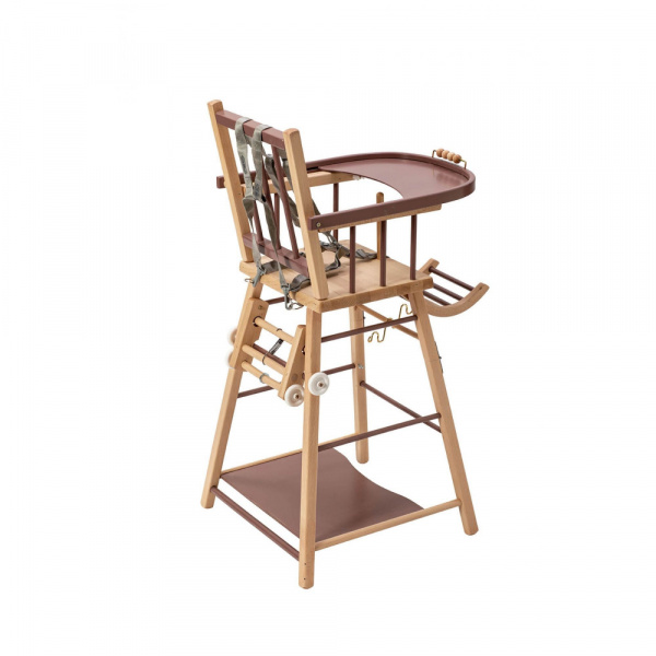 Chaise haute évolutive marcel hybride vieux rose Combelle