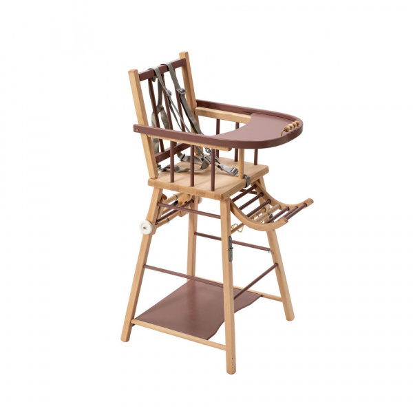 Chaise haute évolutive marcel hybride vieux rose Combelle