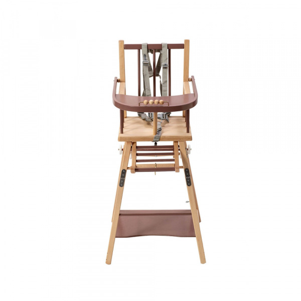 Chaise haute évolutive marcel hybride vieux rose Combelle