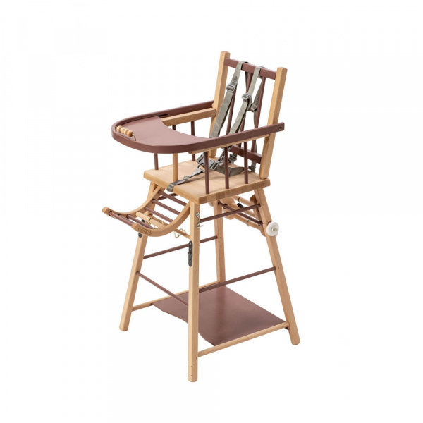 Chaise haute évolutive marcel hybride vieux rose Combelle