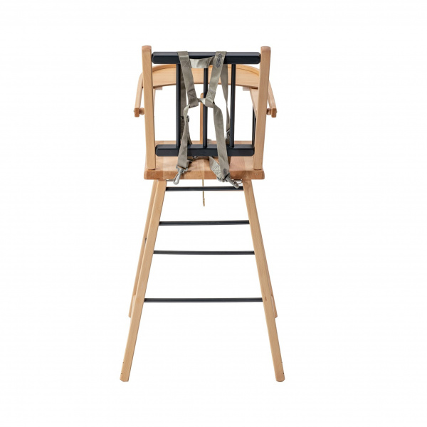 Chaise haute en bois andré vernis naturel Combelle