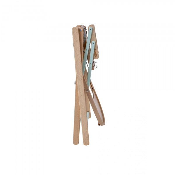 Pack chaise haute pliante sarah hybride vert mint et sa tablette blanche amovible Combelle