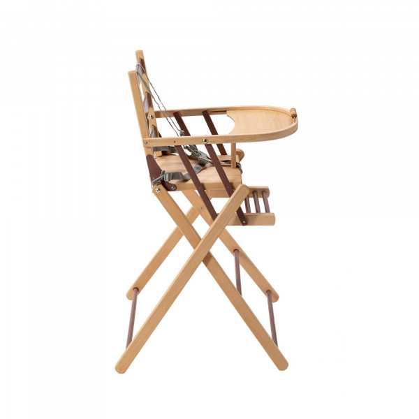 Pack chaise haute pliante sarah hybride vieux rose et sa tablette blanche amovible Combelle