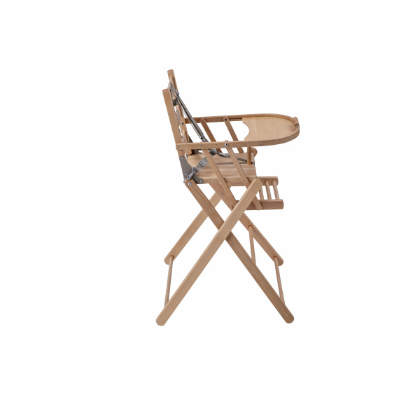Chaise haute bébé sarah extra-pliante vernis naturel Combelle
