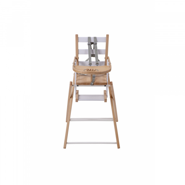 Chaise haute bébé sarah extra-pliante hybride blanc Combelle