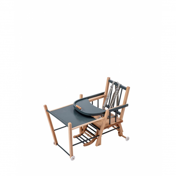 Chaise haute évolutive marcel hybride kaki Combelle