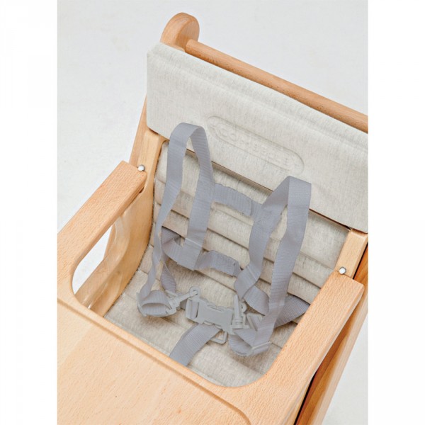 Chaise haute bébé manon vernis naturel Combelle