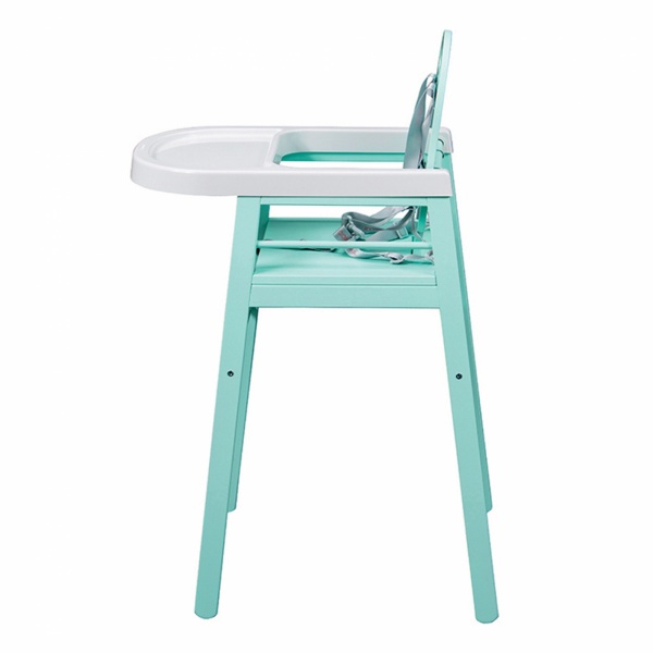 Chaise haute bébé lili vert mint Combelle