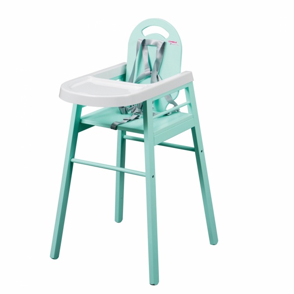 Chaise haute bébé lili vert mint Combelle