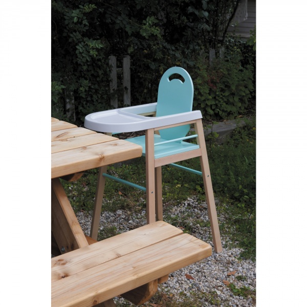 Chaise haute bébé lili vert mint Combelle