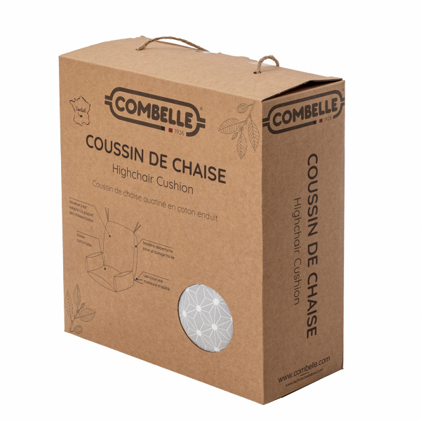 Coussin de chaise haute bébé ouatiné Combelle