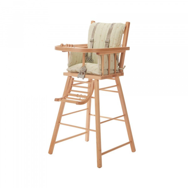 Coussin de chaise haute ouatiné vert clair Combelle