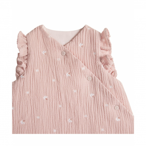 Gigoteuse mi-saison sans manche 1 à 6 mois bucolique vert Combelle