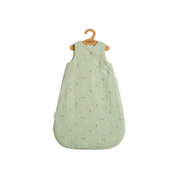 Gigoteuse mi-saison sans manche 1 à 6 mois bucolique vert Combelle