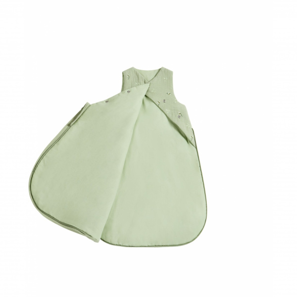 Gigoteuse mi-saison sans manche 6 à 24 mois bucolique vert Combelle