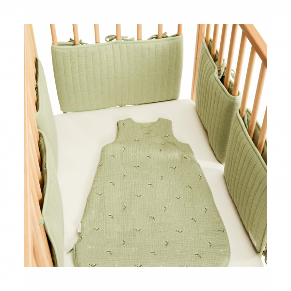 Gigoteuse mi-saison sans manche 6 à 24 mois bucolique vert Combelle