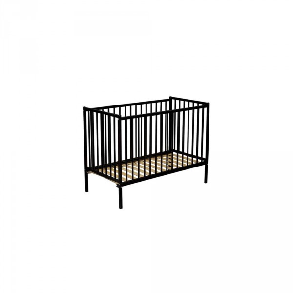 Lit bébé remi 60x120 laque noir Combelle