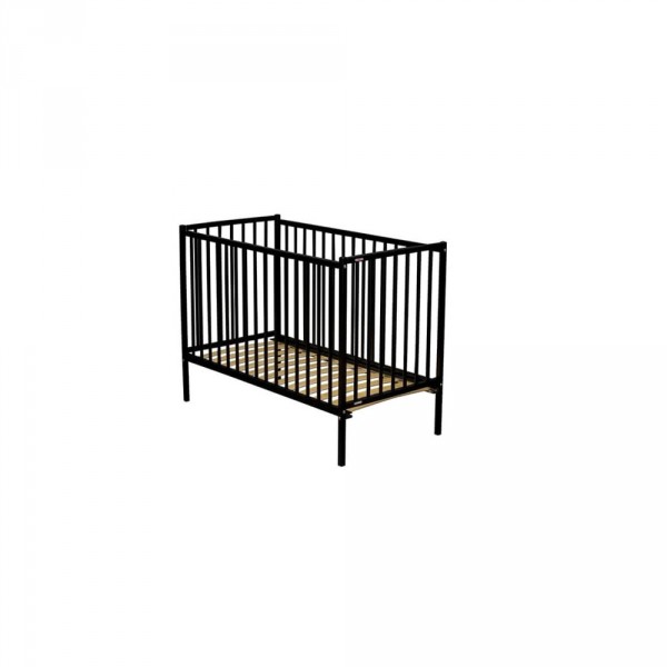 Lit bébé remi 60x120 laque noir Combelle