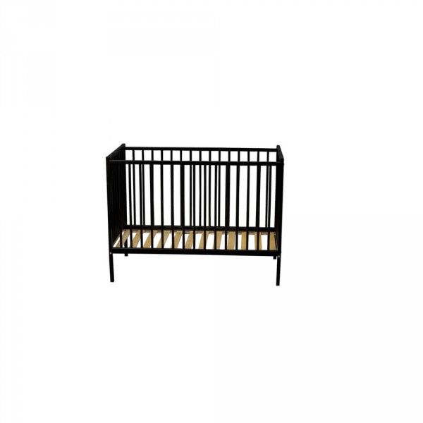 Lit bébé remi 60x120 laque noir Combelle